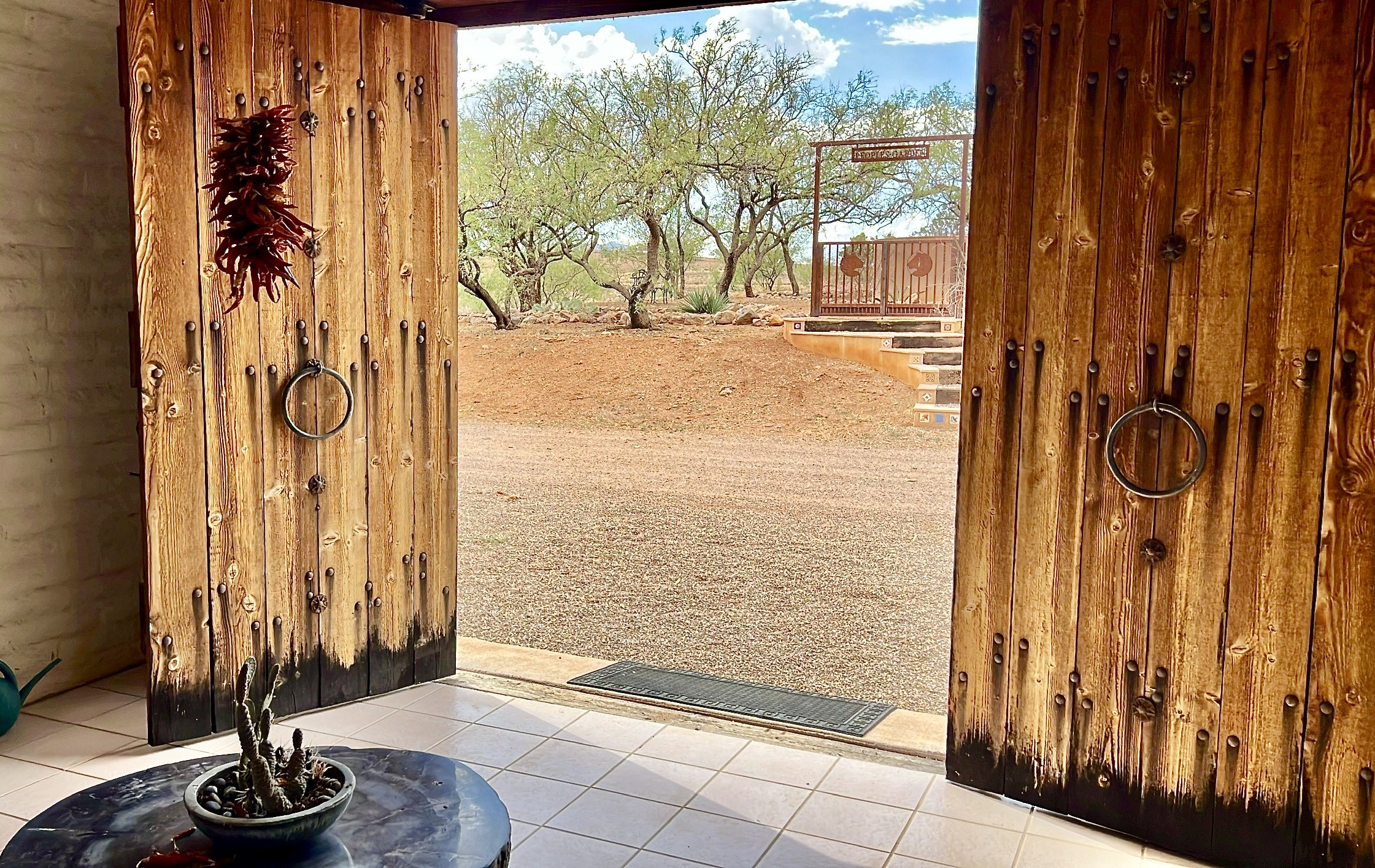 foyer front door wedding